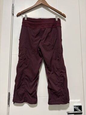 lululemon athletica Wine Maroon Cropped Dance Studio Pants